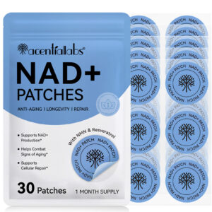 Acentiallabs Biodegradable NAD Transdermal Patches Nad+ Nicotinamide Mononucleotidde Boost Energy NAD+ Patches for Men & Women