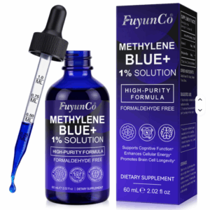 Private Brand Pure Natural Vitamin C Plant Extract 1% Methylen Blue Drops Liquid Supplements for Brain Health 60ML for Adults