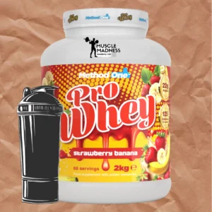 Method One Pro Whey Protein 2Kg 66 servings plus FREE SHAKER